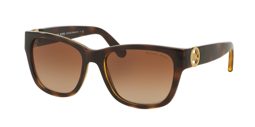 Michael Kors TABITHA IV MK6028 Square Sunglasses  300613-DARK TORTOISE 54-18-135 - Color Map havana