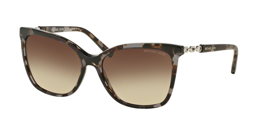 Michael Kors MK 6029 MK6029F Square Sunglasses  310713-BLACK TORTOISE/SILVER 56-16-135 - Color Map havana