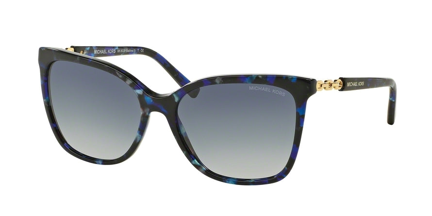 Michael Kors MK6029F Square Sunglasses  31094L-BLUE TORTOISE/GOLD 56-16-135 - Color Map havana
