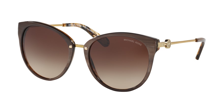 Michael Kors ABELA III MK6040 Round Sunglasses  321213-BRONZE HORN 55-19-140 - Color Map bronze/copper