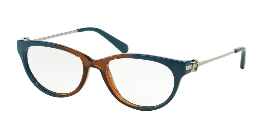 Michael Kors MK8003 Cat Eye Eyeglasses  3007-BROWN/BLUE OMBRE 51-17-135 - Color Map light brown