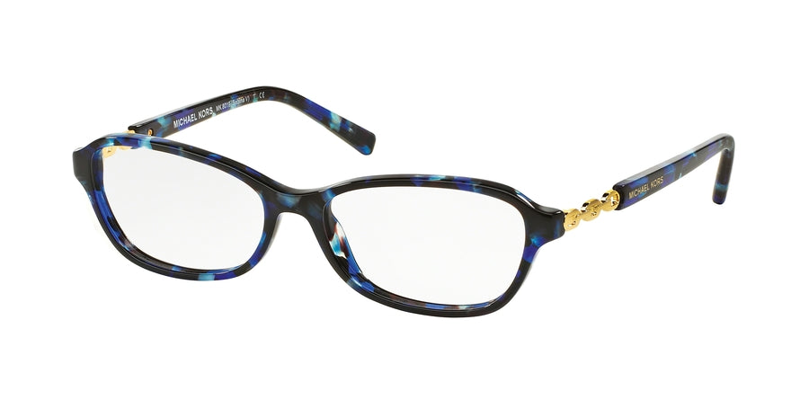 Michael Kors SABINA V MK8019F Rectangle Eyeglasses  3109-BLUE TORTOISE/GOLD 53-15-135 - Color Map havana