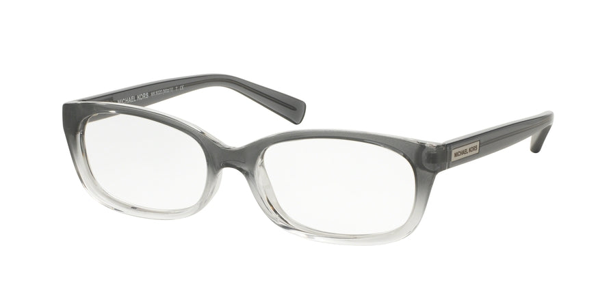 Michael Kors MITZI V MK8020 Rectangle Eyeglasses  3124-SMOKE CLEAR GRADIENT 53-16-135 - Color Map grey