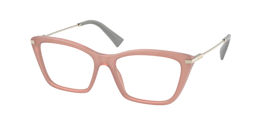 Miu Miu MU01UV Cat Eye Eyeglasses  06X1O1-PINK OPAL 53-16-140 - Color Map pink