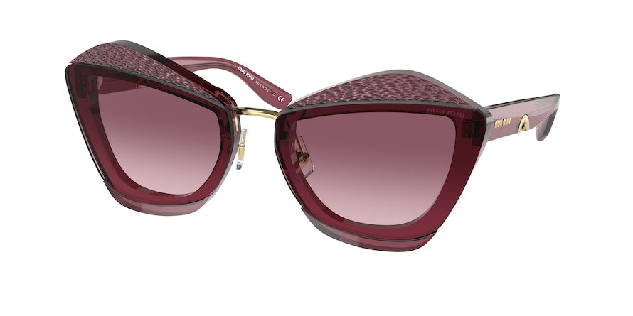 Miu Miu MU01XS Butterfly Sunglasses  08T3G2-BORDEAUX 67-15-140 - Color Map bordeaux