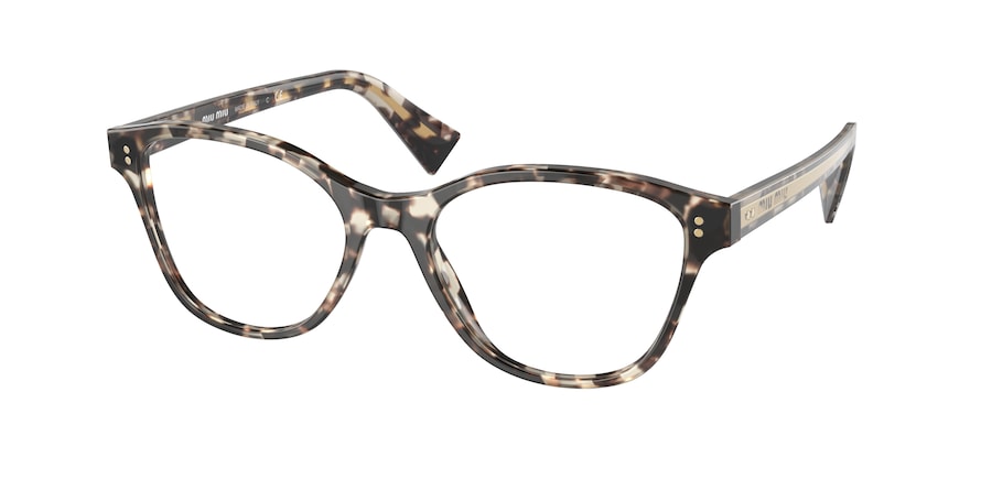 Miu Miu MU02UVA Square Eyeglasses  UAO1O1-HAVANA 54-18-145 - Color Map havana