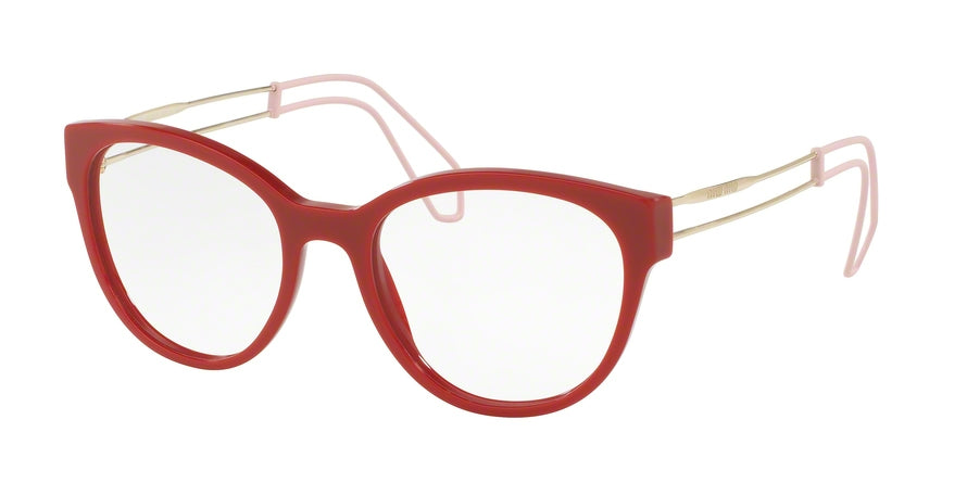 Miu Miu MU03PV Phantos Eyeglasses  USL1O1-RED 52-19-145 - Color Map red