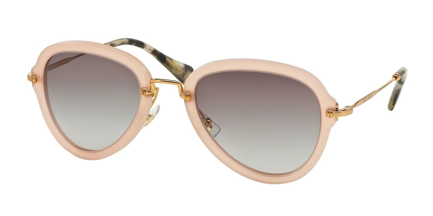 Miu Miu MU03QS Pilot Sunglasses  TV13E2-SAND OPAL ANTIQUE PINK 55-24-140 - Color Map pink