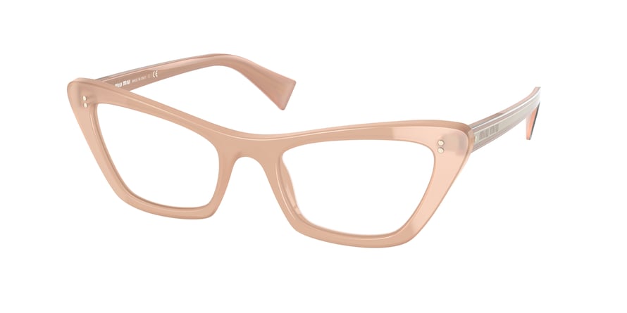 Miu Miu MU03TV Butterfly Eyeglasses  02M1O1-OPAL PINK 52-20-145 - Color Map pink