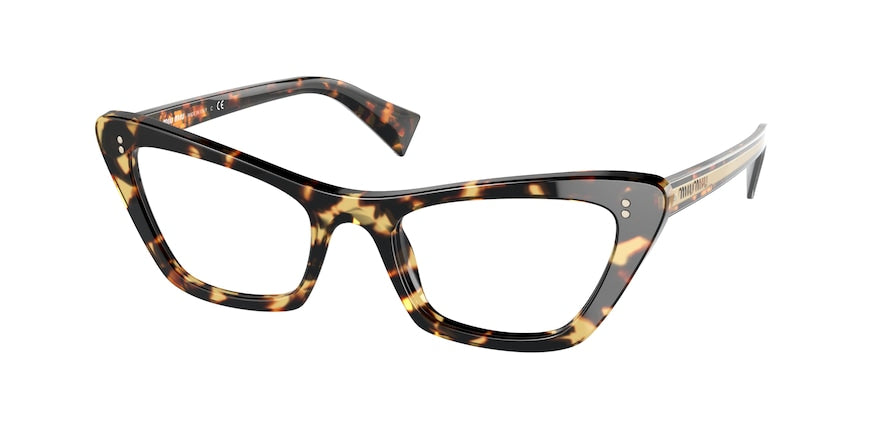Miu Miu MU03TV Butterfly Eyeglasses  7S01O1-LIGHT HAVANA 52-20-145 - Color Map havana