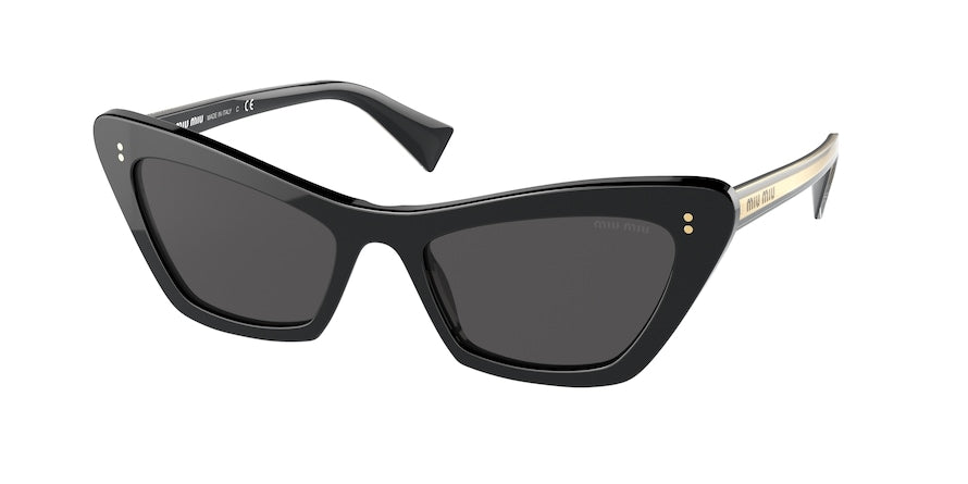 Miu Miu MU03XSA Butterfly Sunglasses  1AB5S0-BLACK 54-19-145 - Color Map black