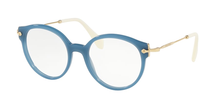 Miu Miu CORE COLLECTION MU04PV Phantos Eyeglasses  1211O1-BLUE DIVISA 50-19-140 - Color Map blue