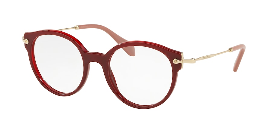 Miu Miu CORE COLLECTION MU04PV Phantos Eyeglasses  USH1O1-GARNET 50-19-140 - Color Map bordeaux