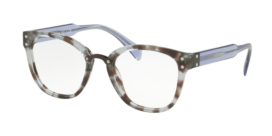 Miu Miu CORE COLLECTION MU04QV Square Eyeglasses  UAH1O1-LILAC HAVANA 52-20-140 - Color Map havana