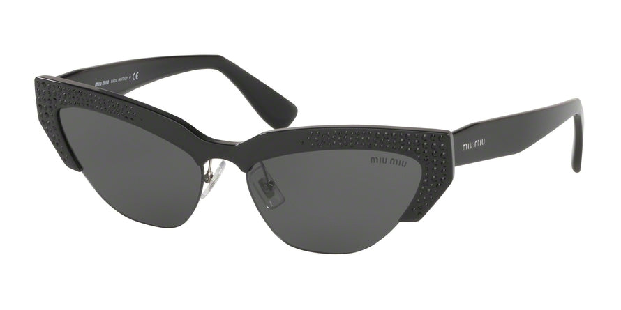 Miu Miu SPECIAL PROJECT MU04US Cat Eye Sunglasses  VW31A1-BLACK 59-16-145 - Color Map black