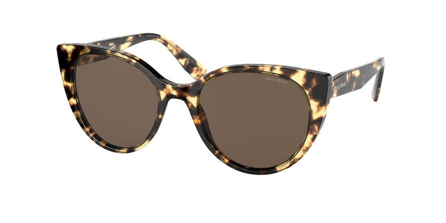 Miu Miu MU04XS Cat Eye Sunglasses  7S08C1-LIGHT HAVANA 52-18-140 - Color Map havana