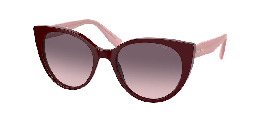 Miu Miu MU04XS Cat Eye Sunglasses  USH146-BORDEAUX 52-18-140 - Color Map bordeaux