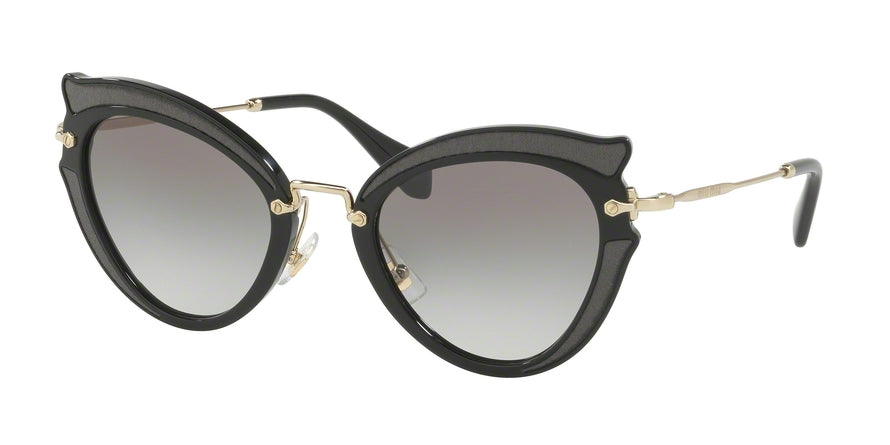 Miu Miu CORE COLLECTION MU05SS Cat Eye Sunglasses  VIE0A7-BLACK 52-23-140 - Color Map black