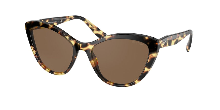 Miu Miu MU05XSA Cat Eye Sunglasses  7S08C1-LIGHT HAVANA 55-18-140 - Color Map havana