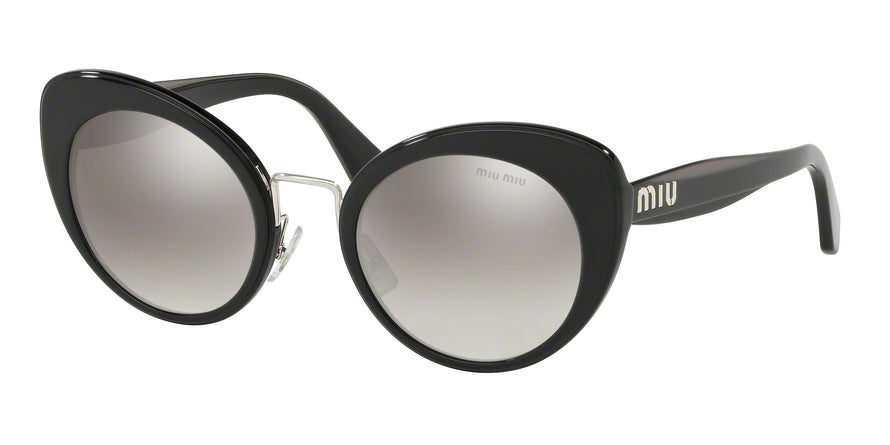 Miu Miu CORE COLLECTION MU06TS Butterfly Sunglasses  16E5O0-BLACK TOP OPAL GREY 53-24-140 - Color Map black