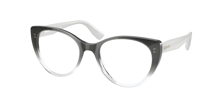Miu Miu MU06TVA Cat Eye Eyeglasses  1141O1-BLACK GRADIENT 50-18-140 - Color Map black