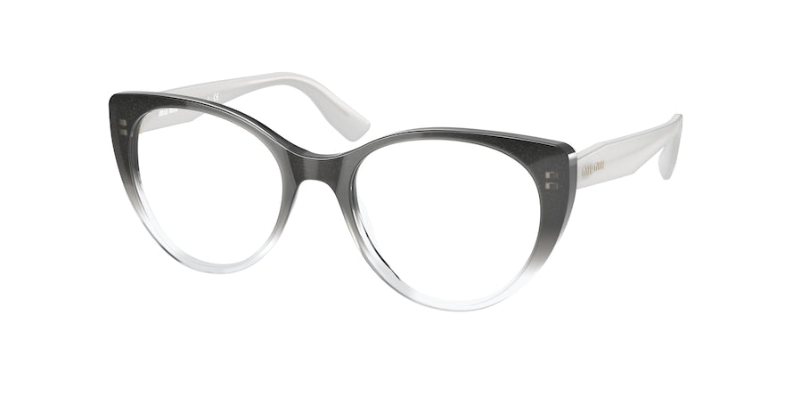 Miu Miu MU06TV Cat Eye Eyeglasses  1141O1-BLACK GRADIENT 50-18-140 - Color Map black