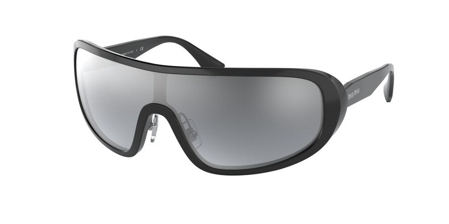 Miu Miu MU06VS Irregular Sunglasses  1AB1B0-BLACK 33-136-125 - Color Map black