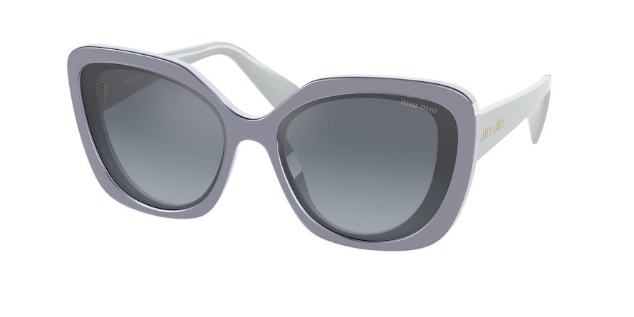 Miu Miu MU06XS Square Sunglasses  02T169-LIGHT BLUE 59-17-140 - Color Map light blue