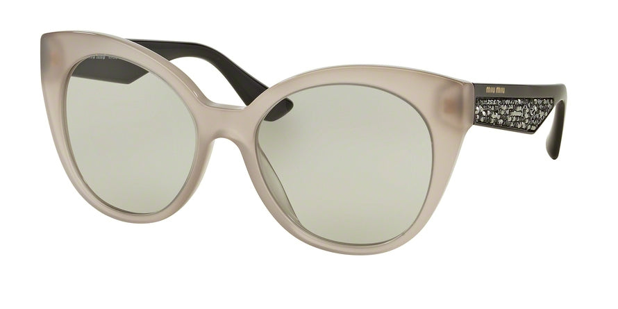 Miu Miu MU07RS Cat Eye Sunglasses  UE25J2-OPAL ARGIL 55-18-140 - Color Map light brown