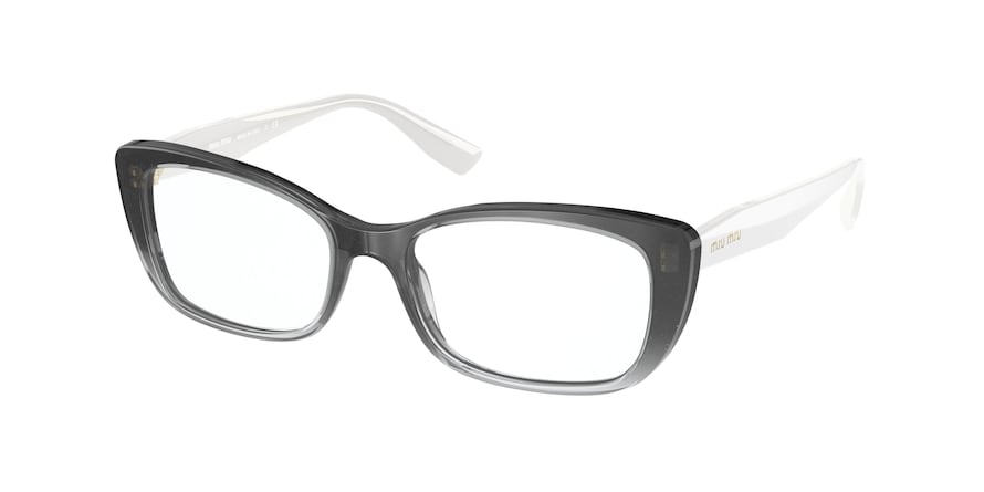 Miu Miu MU07TVA Rectangle Eyeglasses  1141O1-BLACK GRADIENT 53-17-140 - Color Map black
