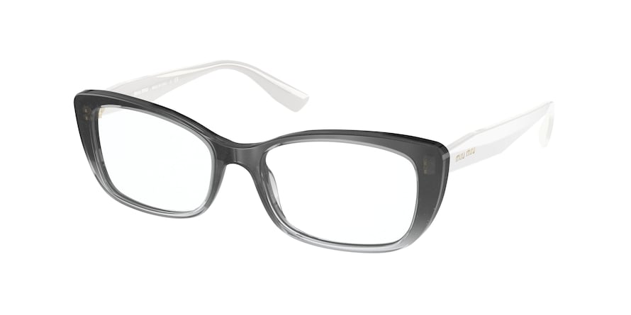 Miu Miu CORE COLLECTION MU07TV Rectangle Eyeglasses  1141O1-BLACK GRADIENT 53-17-140 - Color Map black