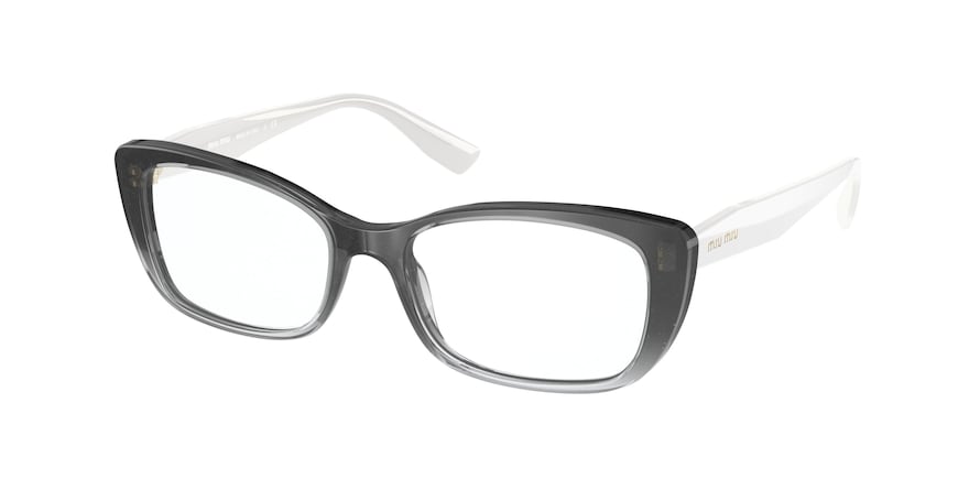 Miu Miu CORE COLLECTION MU07TV Rectangle Eyeglasses  1141O1-BLACK GRADIENT 53-17-140 - Color Map black