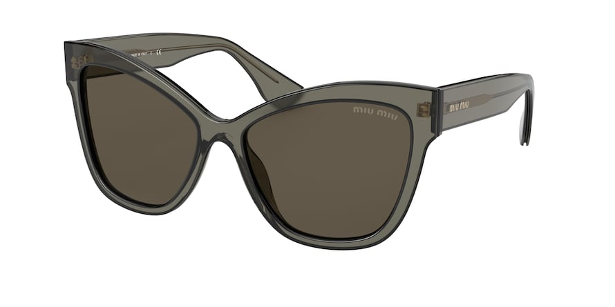 Miu Miu MU08VSA Cat Eye Sunglasses  08H5S2-BLACK 56-16-145 - Color Map black