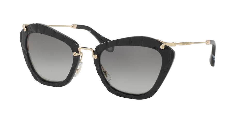 Miu Miu SPECIAL PROJECT MU10NS Cat Eye Sunglasses  USW3M1-BLACK 55-24-140 - Color Map black