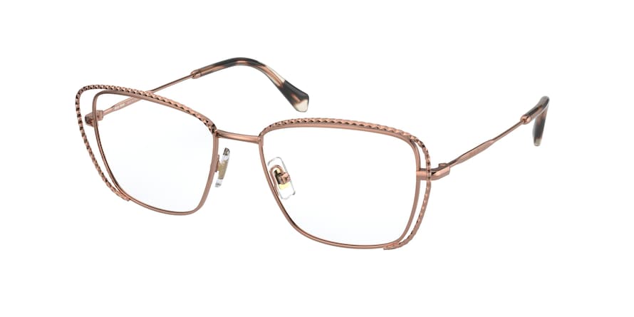 Miu Miu CORE COLLECTION MU50TV Irregular Eyeglasses  SVF1O1-PINK GOLD 52-17-140 - Color Map pink