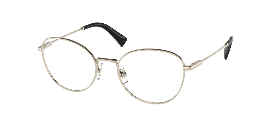 Miu Miu MU50UV Phantos Eyeglasses  ZVN1O1-PALE GOLD 51-18-140 - Color Map gold