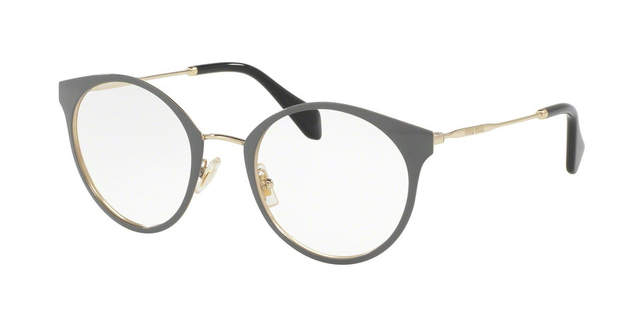 Miu Miu MU51PV Phantos Eyeglasses  USR1O1-PALE GOLD/GREY 50-22-140 - Color Map grey
