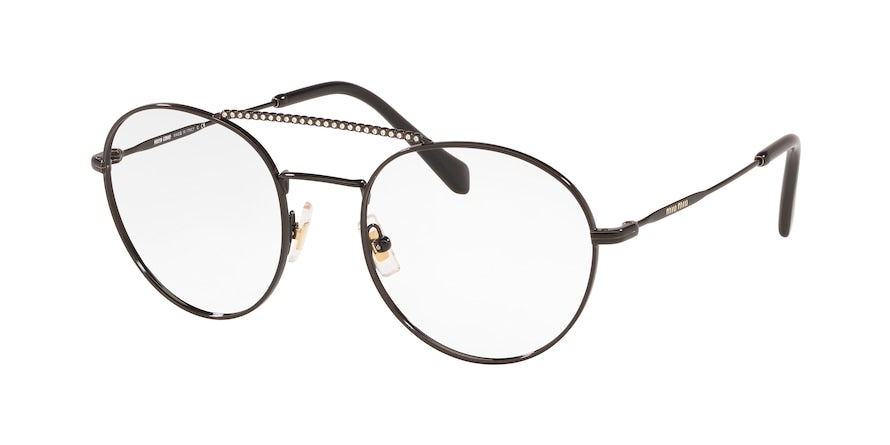 Miu Miu CORE COLLECTION MU51RV Phantos Eyeglasses  1621O1-BLACK 52-20-140 - Color Map black