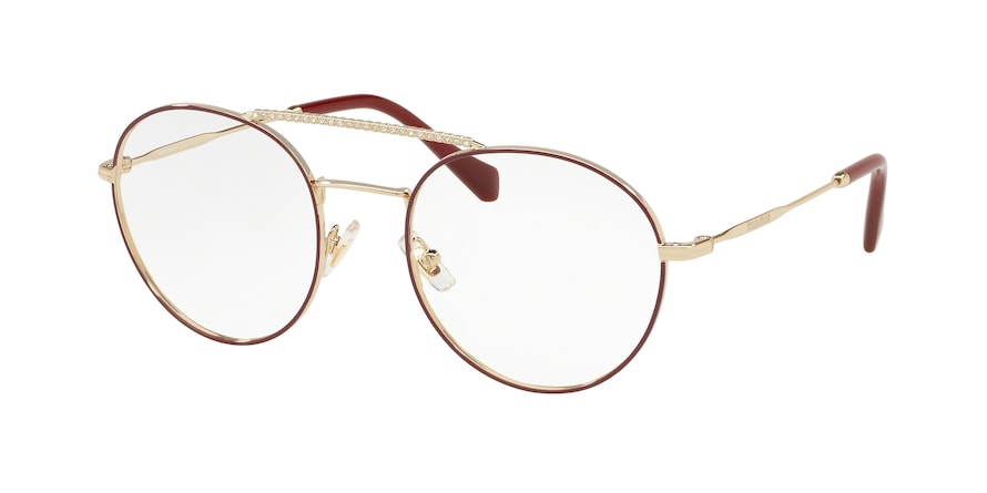 Miu Miu CORE COLLECTION MU51RV Phantos Eyeglasses  R1J1O1-GARNET 52-20-140 - Color Map bordeaux
