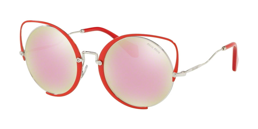 Miu Miu CORE COLLECTION MU51TS Irregular Sunglasses  45J5L2-RED 54-22-145 - Color Map red