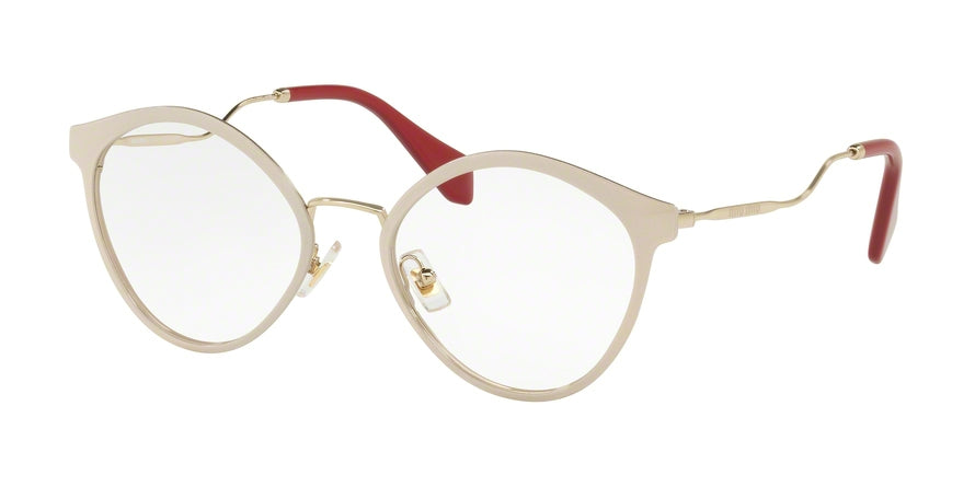 Miu Miu CORE COLLECTION MU52QV Phantos Eyeglasses  4UD1O1-PINK GLITTER 52-19-140 - Color Map pink