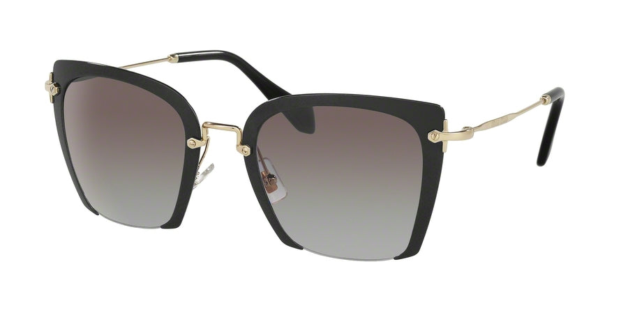 Miu Miu CORE COLLECTION MU52RS Square Sunglasses  1AB0A7-BLACK 52-24-140 - Color Map black