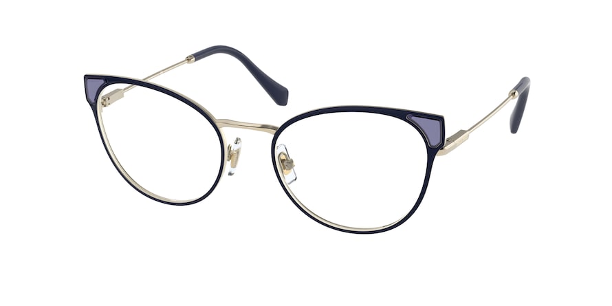 Miu Miu MU52TV Phantos Eyeglasses  02U1O1-BLUE 52-19-140 - Color Map blue