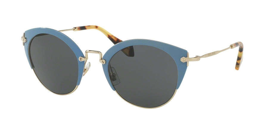 Miu Miu MU53RS Phantos Sunglasses  VAD1A1-AZURE 52-23-140 - Color Map gold