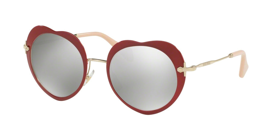 Miu Miu CORE COLLECTION MU54RS Irregular Sunglasses  USS2B0-RED 52-20-140 - Color Map red