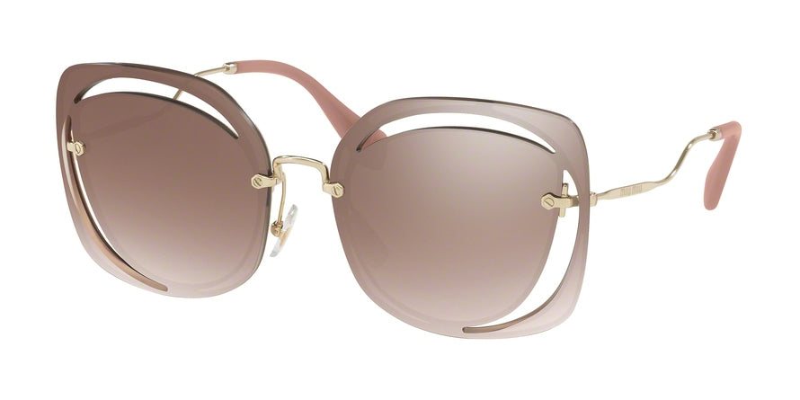 Miu Miu CORE COLLECTION MU54SS Irregular Sunglasses  DHOAD5-BROWN 64-16-145 - Color Map brown