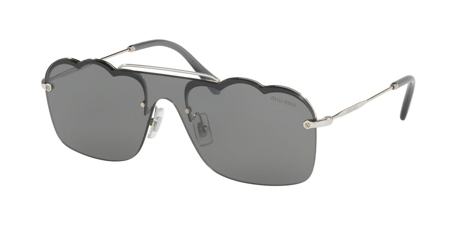 Miu Miu CORE COLLECTION MU55US Irregular Sunglasses  1BC175-SILVER 33-133-140 - Color Map silver