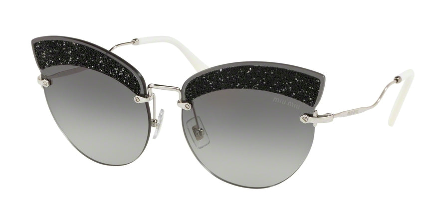 Miu Miu CORE COLLECTION MU58TS Cat Eye Sunglasses  U983M1-SILVER 65-17-145 - Color Map silver