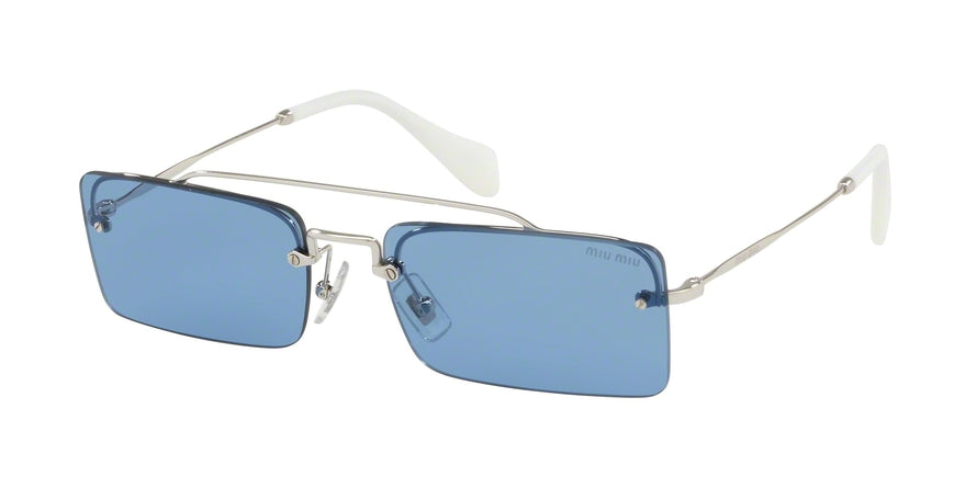Miu Miu SPECIAL PROJECT MU59TS Cat Eye Sunglasses  1BC2J1-SILVER 58-18-140 - Color Map silver