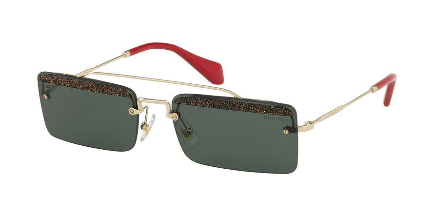 Miu Miu SPECIAL PROJECT MU59TS Cat Eye Sunglasses  KI63O1-PALE GOLD 58-18-140 - Color Map gold